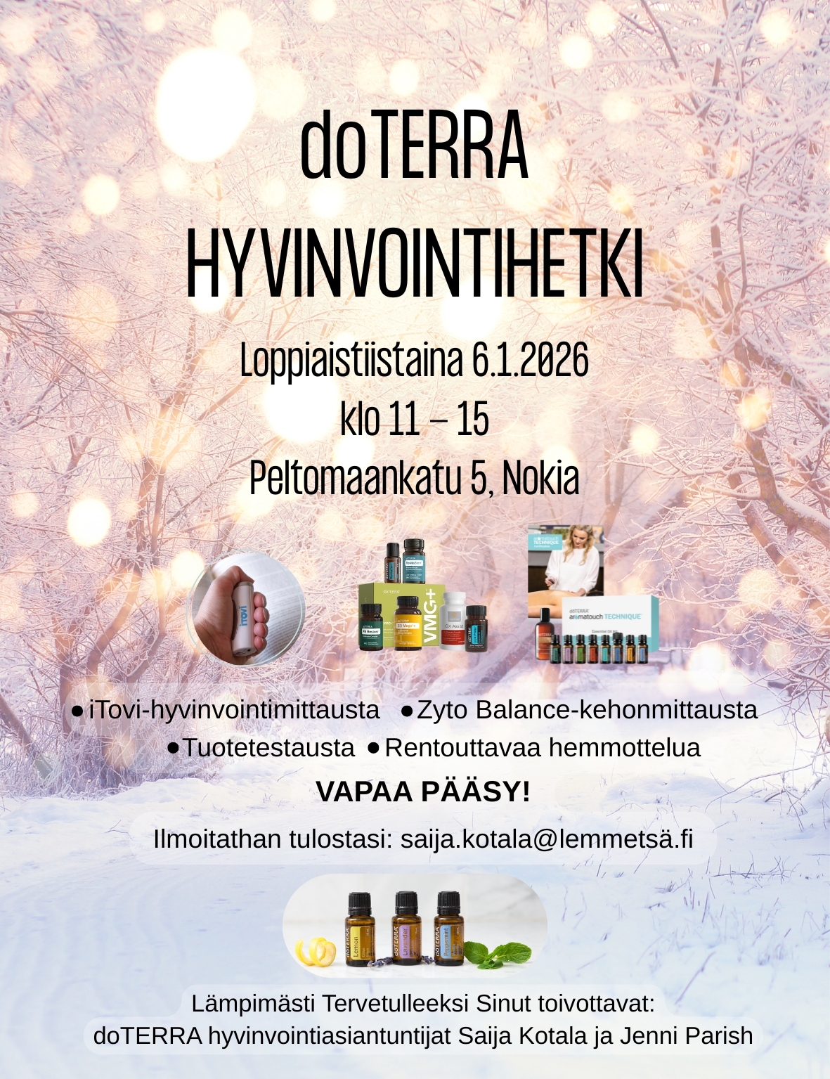 doTERRA hyvinvointihetki Nokialla