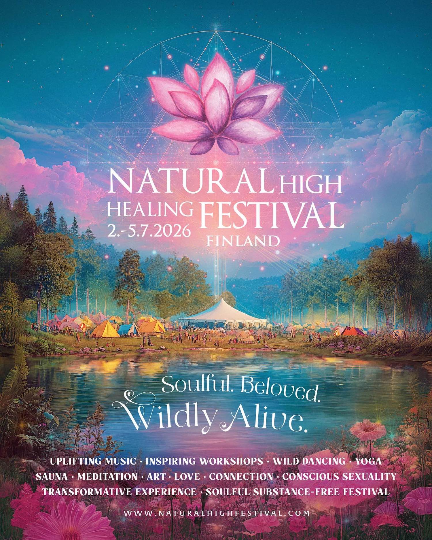 Olen Natural High Healing Festival-hoitaja
